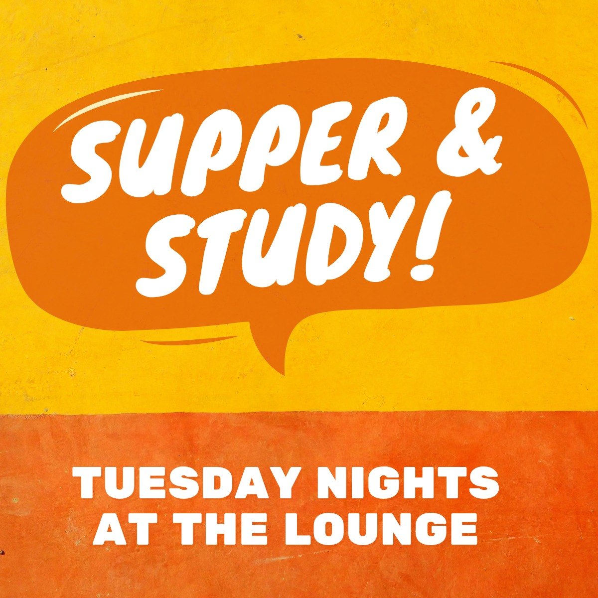 Supper and Study event graphic